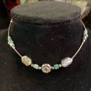 Handcrafted Silver Turquoise Ankle Bracelet